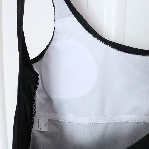 Black Open Back One Piece Swimsuit NWT - Picture 3 of 5